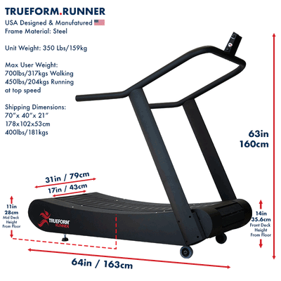 TRUEFORM.RUNNER Naboso® Curved Treadmill